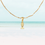Thumbnail: Gold Sardine Fish Necklace