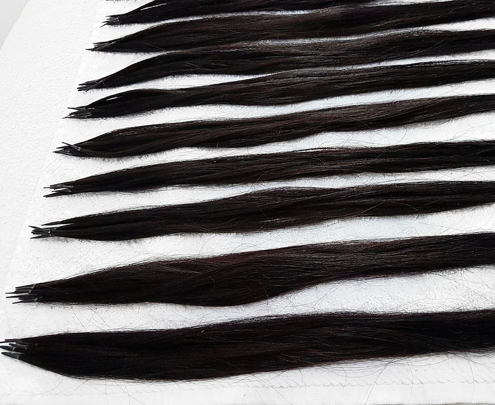 Thumbnail: Grade 1 - Dyed South Indian Hair (Jet Black)