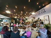 People dining at worthy coffee company