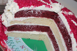 Vanilla Red Velvet Cake