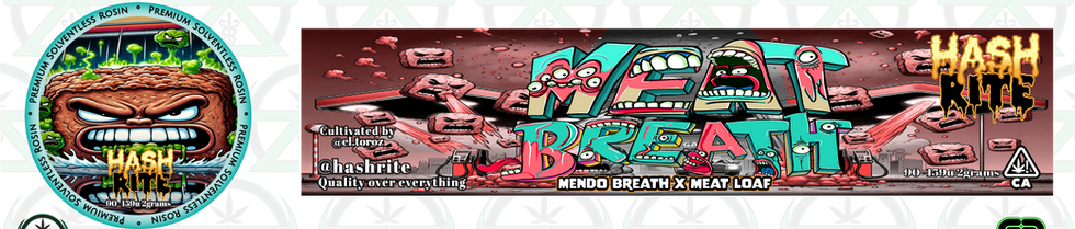 Meat Breath v 2 5mL Jar Label