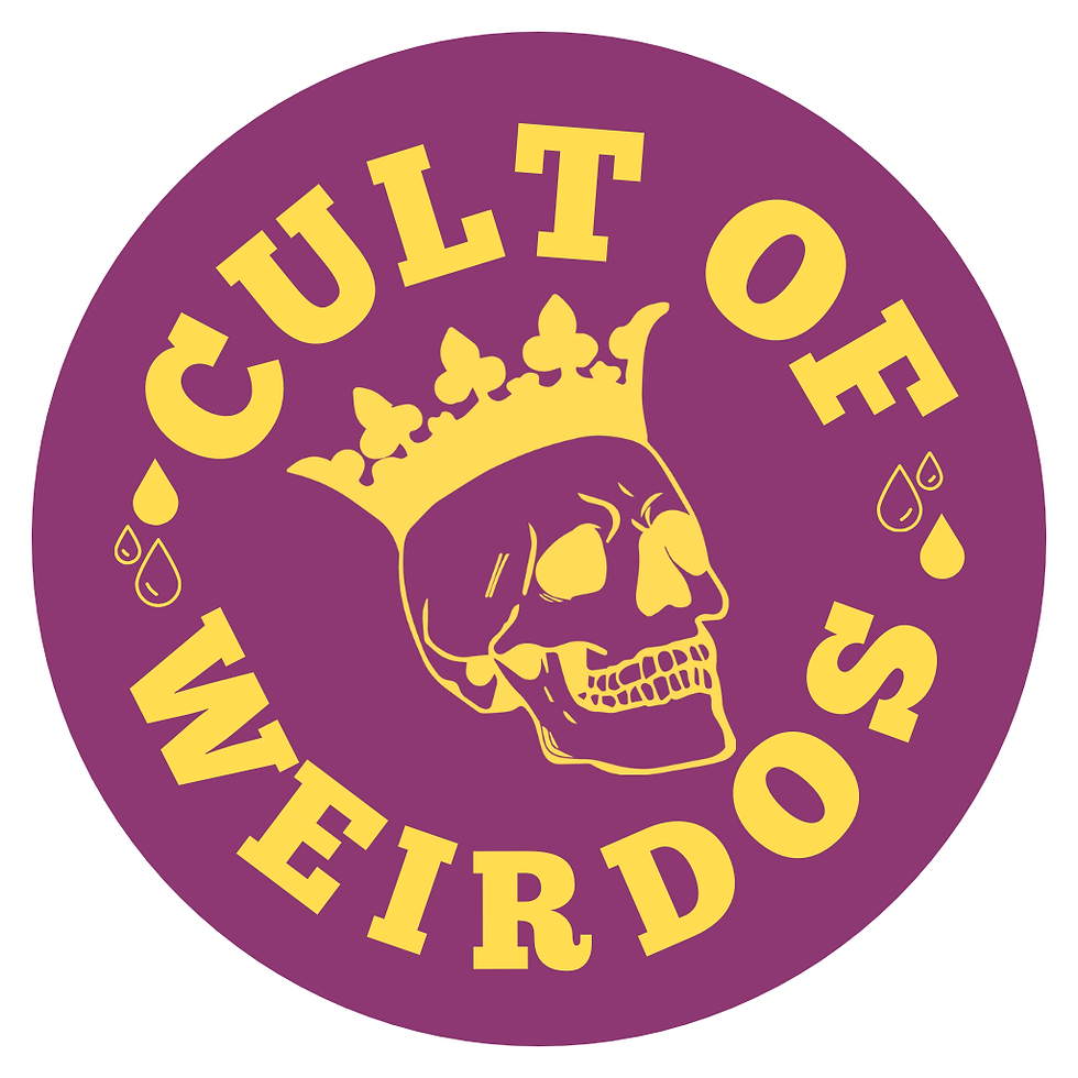 Thumbnail: 3" x 3" Cult of Weirdos Sticker (4 Colour Options)