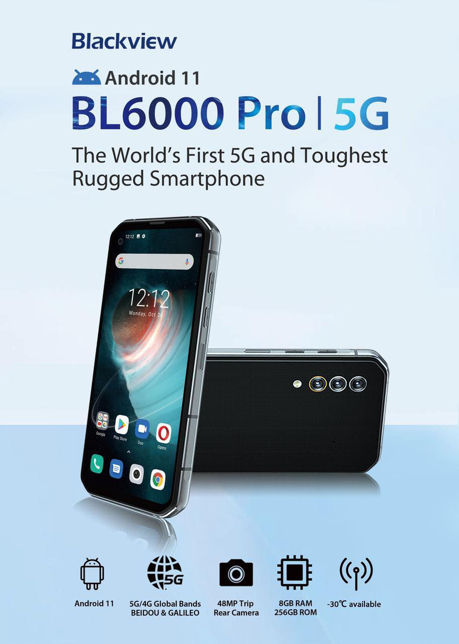 Thumbnail: Blackview BL6000 Pro 5G Ruggedized Smartphone