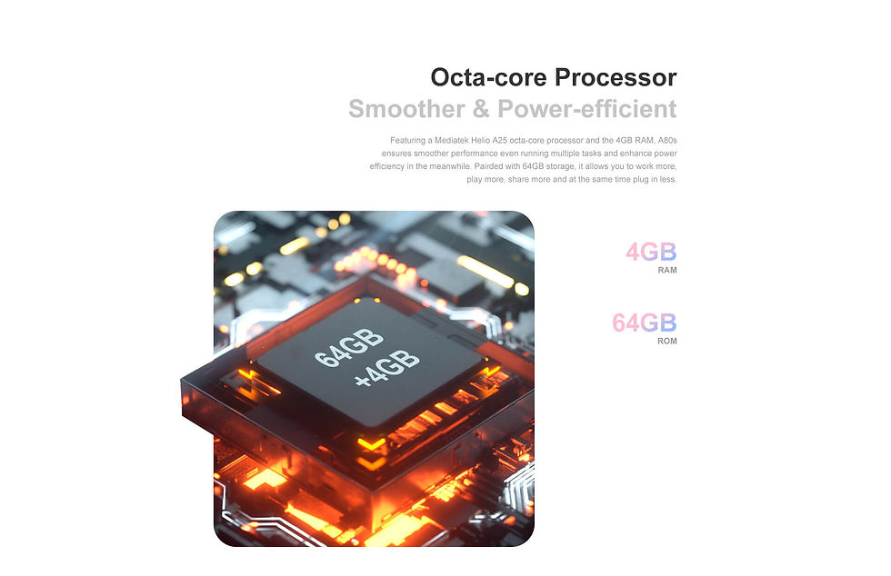 Thumbnail: Blackview A80s octa core 4G Unlocked Smartphone