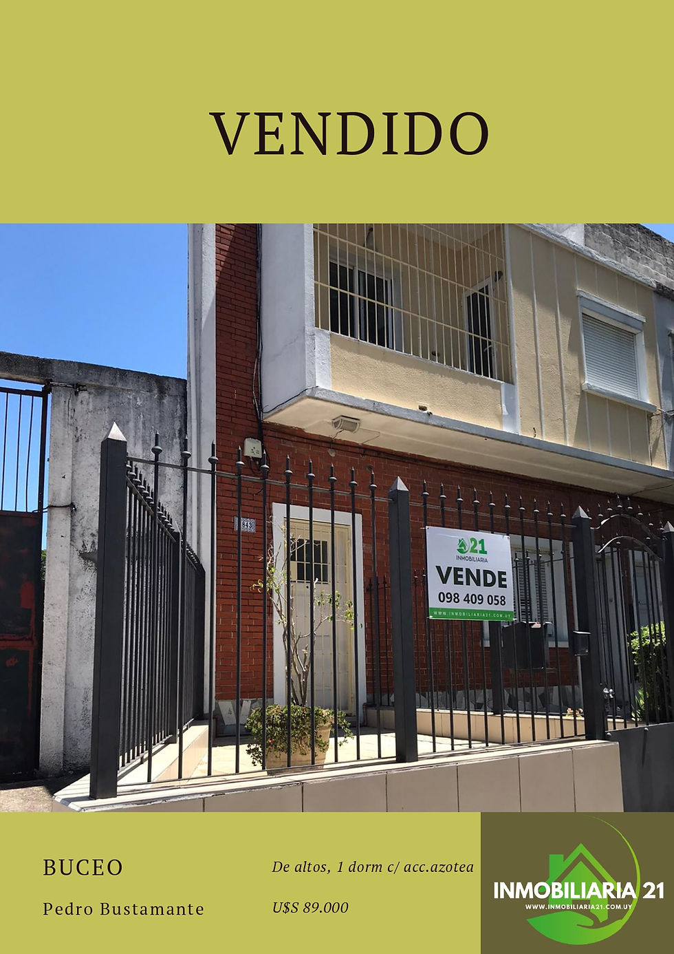 VENDIDO! Bustamante casi Neyra