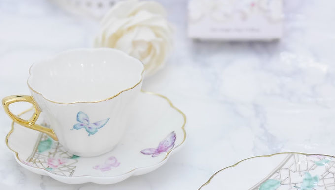 butterfly cup & saucer