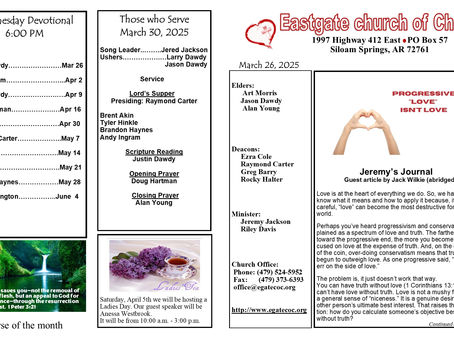 Bulletin 3/30/2025