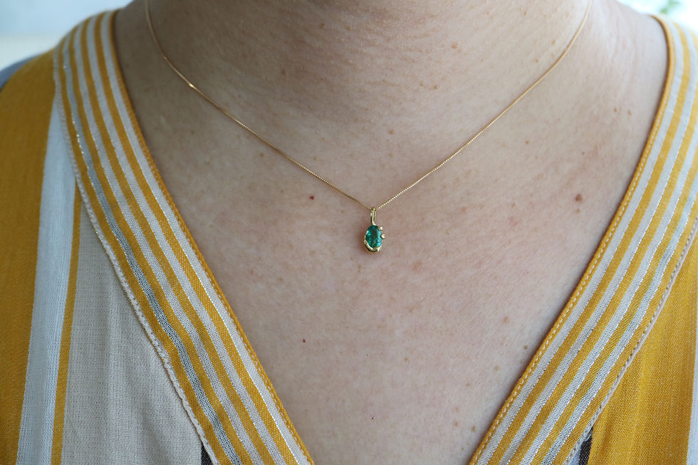 Thumbnail: Emerald Pendant  top（25PT-01)