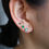 サムネイル： Emerald Pierced Earrings (24P-30)