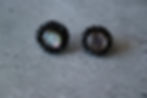 サムネイル： Black Spinel Pierced Earrings (20P Ja-33)