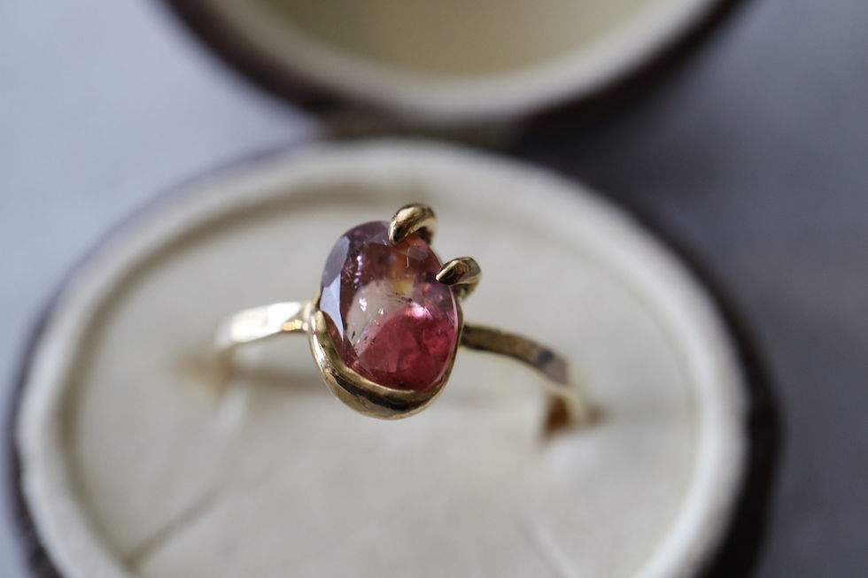 Thumbnail: Tourmaline Ring (red tones)