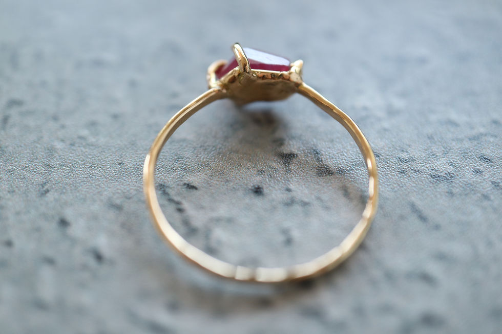 サムネイル： Ruby K18 Ring -b- (25R-09)