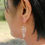 Thumbnail: Swaying Ice Pierced Earring -C- (20P-19)