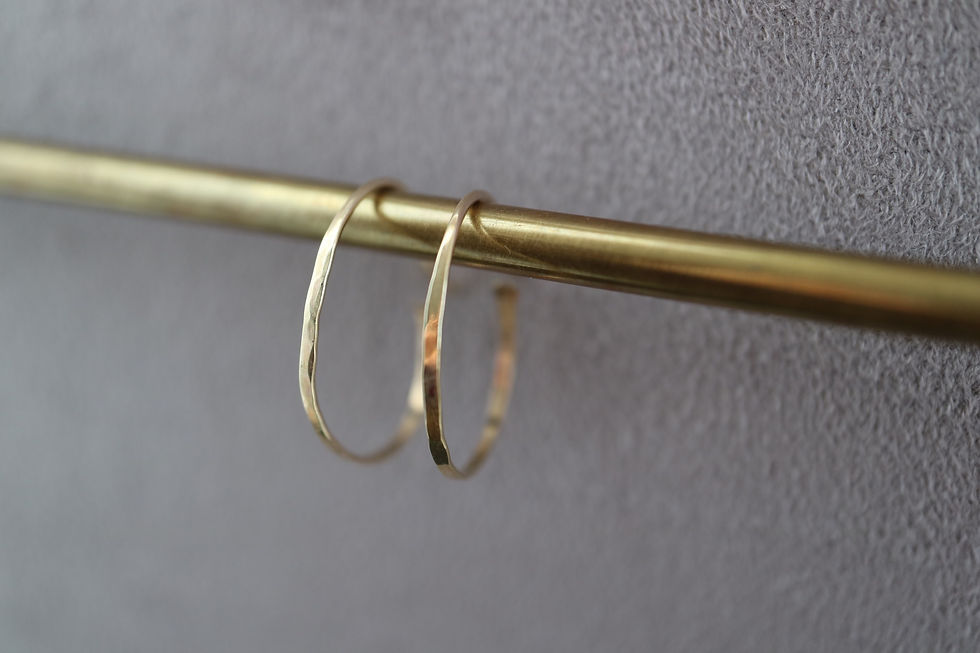 Thumbnail: Hoop  K10 Pierced Earrings  (24P-15)