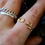 Thumbnail: Shell Cuff ring - Gold color- (24R-13)