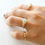Thumbnail: Opal Ring Melted metal Collection