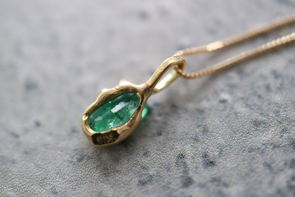 Thumbnail: Emerald Pendant  top（25PT-01)