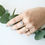 Thumbnail: Grossular garnet Ring Melted metal Collection