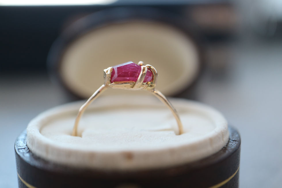 サムネイル： Ruby K18 Ring -b- (25R-09)