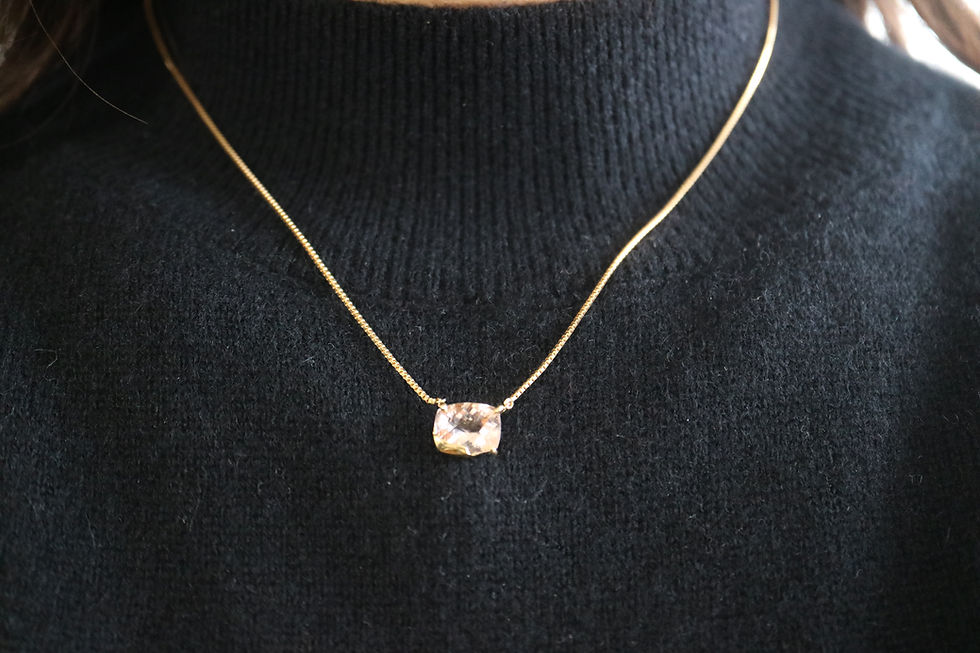 Thumbnail: Morganaite  K18  Necklace　（20N-016）