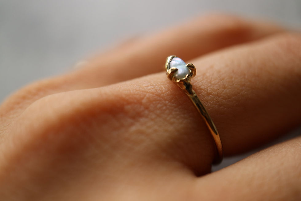 サムネイル： Poppy Pearl Ring (23R-04)
