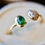 サムネイル： Emerald and Pearl Ring One of a kind