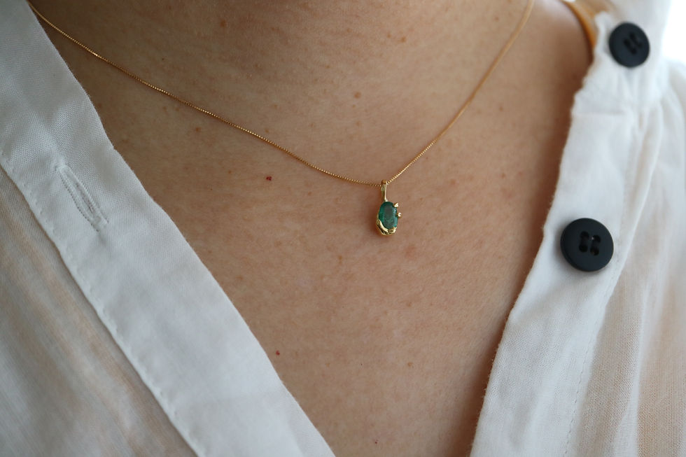 サムネイル： Emerald Pendant  top（25PT-01)