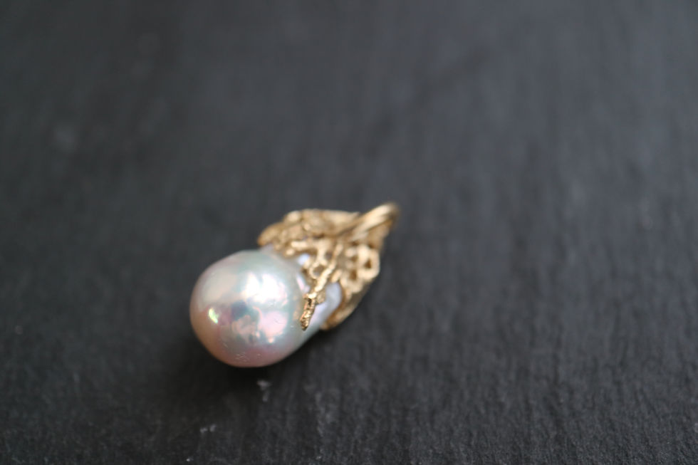 Thumbnail: Pearl  K10 Pendant  top（24PT-04)