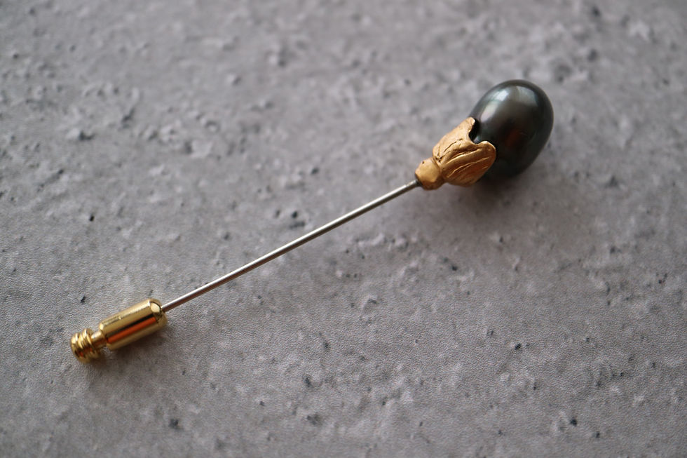 サムネイル： Tahitian Pearl Pin Brooch (23BR-14)