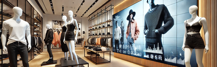 LED Videowall i butik