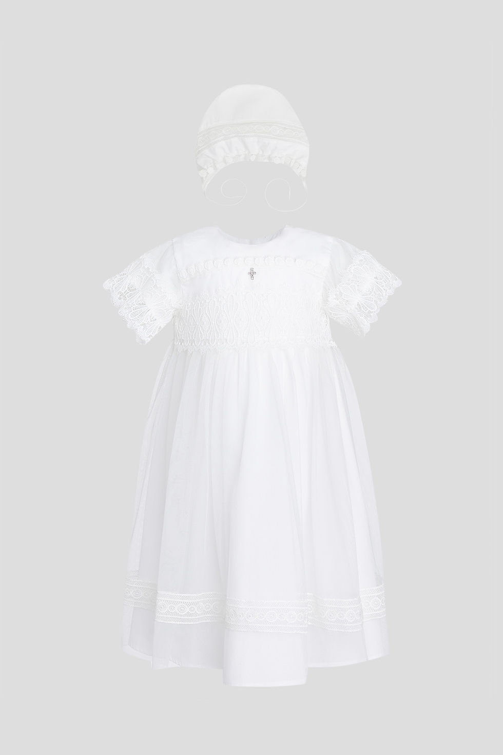 Baptismal Gown with Bonnet