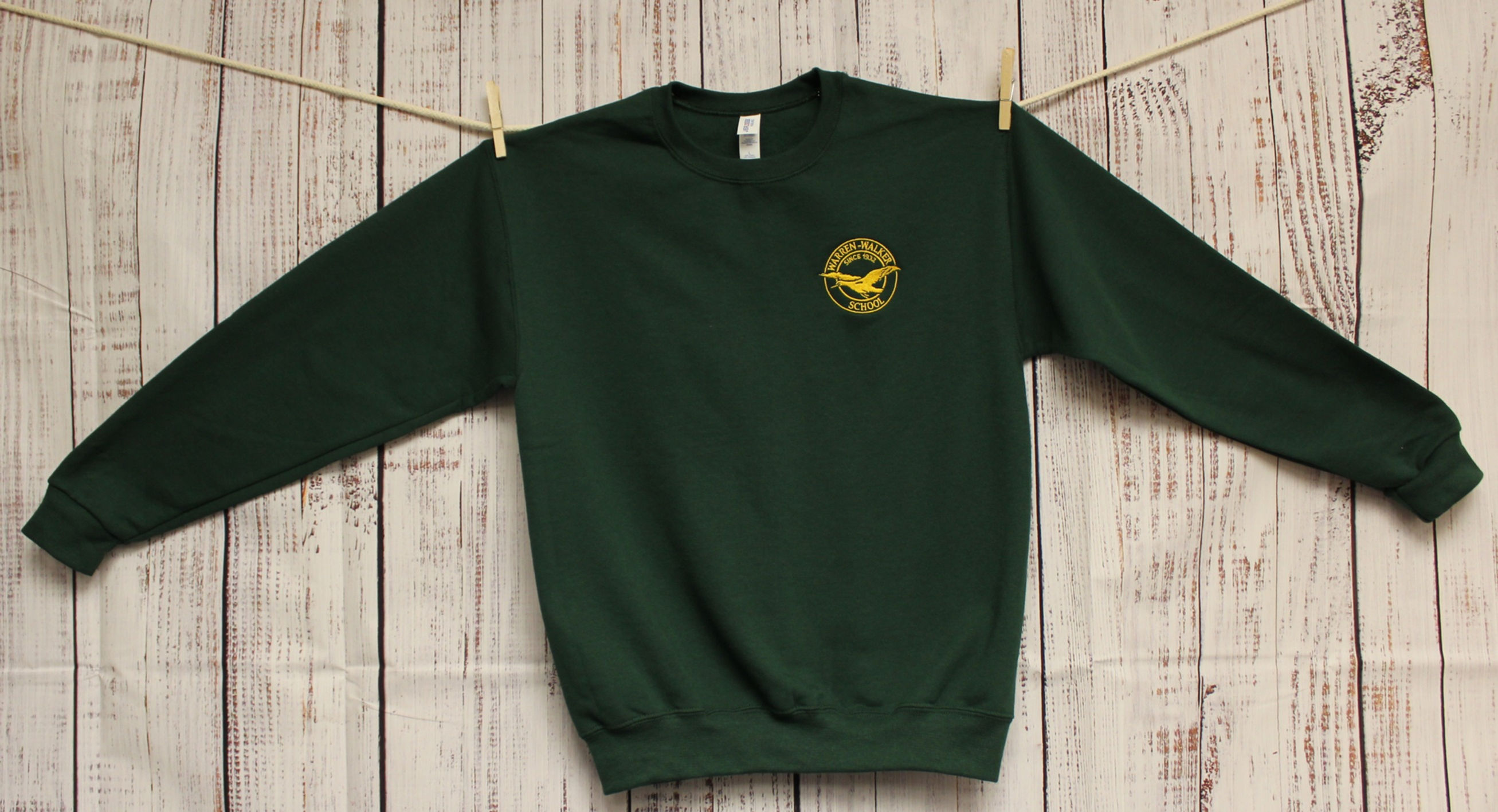 Middle School Exclusive - Green Crew Neck Sweatshirt