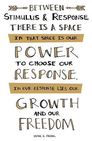 Power to Choose Freedom - Victor Frankl.