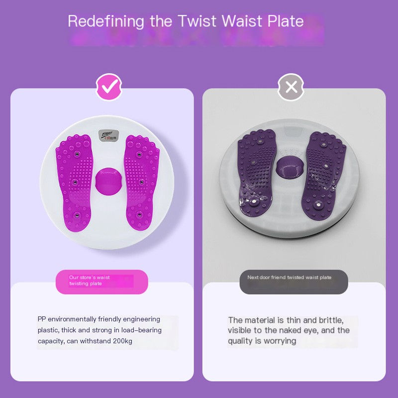 Miniatura: Magnetic Waist Twisting Fitness Machine for Home Use