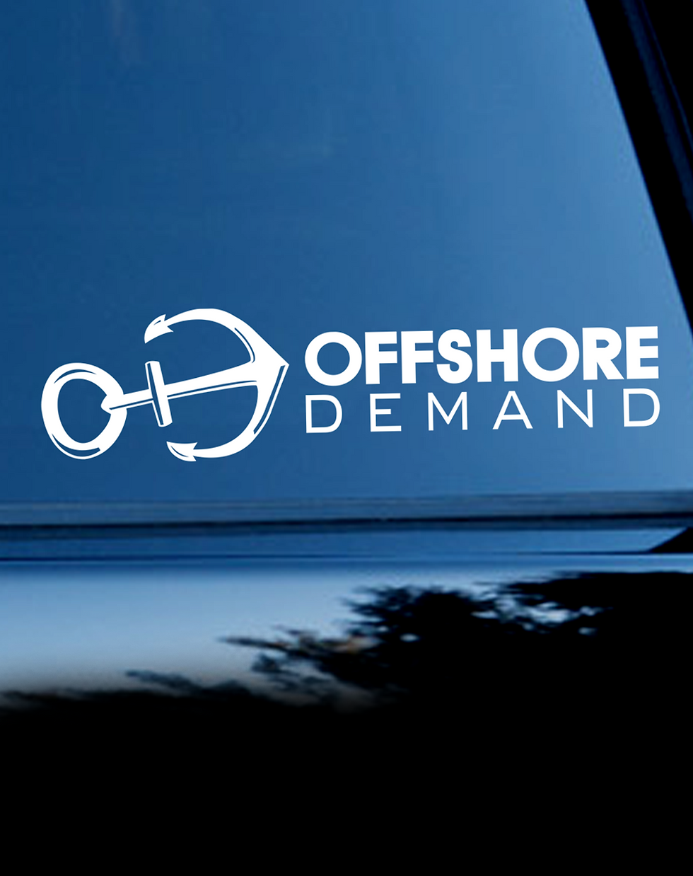 Thumbnail: Anchored Offshore Die-Cut Decal - White