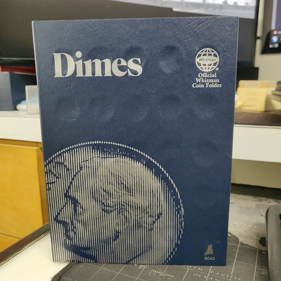Miniatura: 1 álbum para Roosevelt Dimes sin fechas, marca Whitman 9043