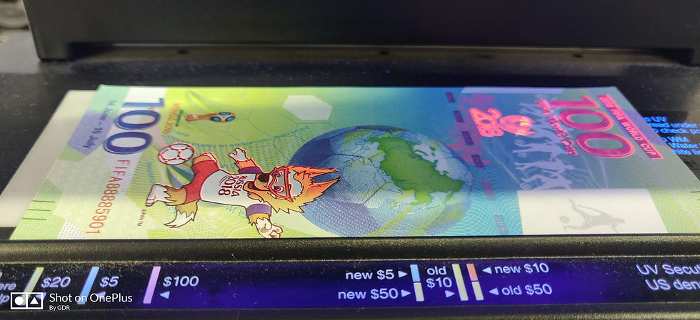 Miniatura: 1 Billete Souvenir, Rusia WC 2018, FIFA