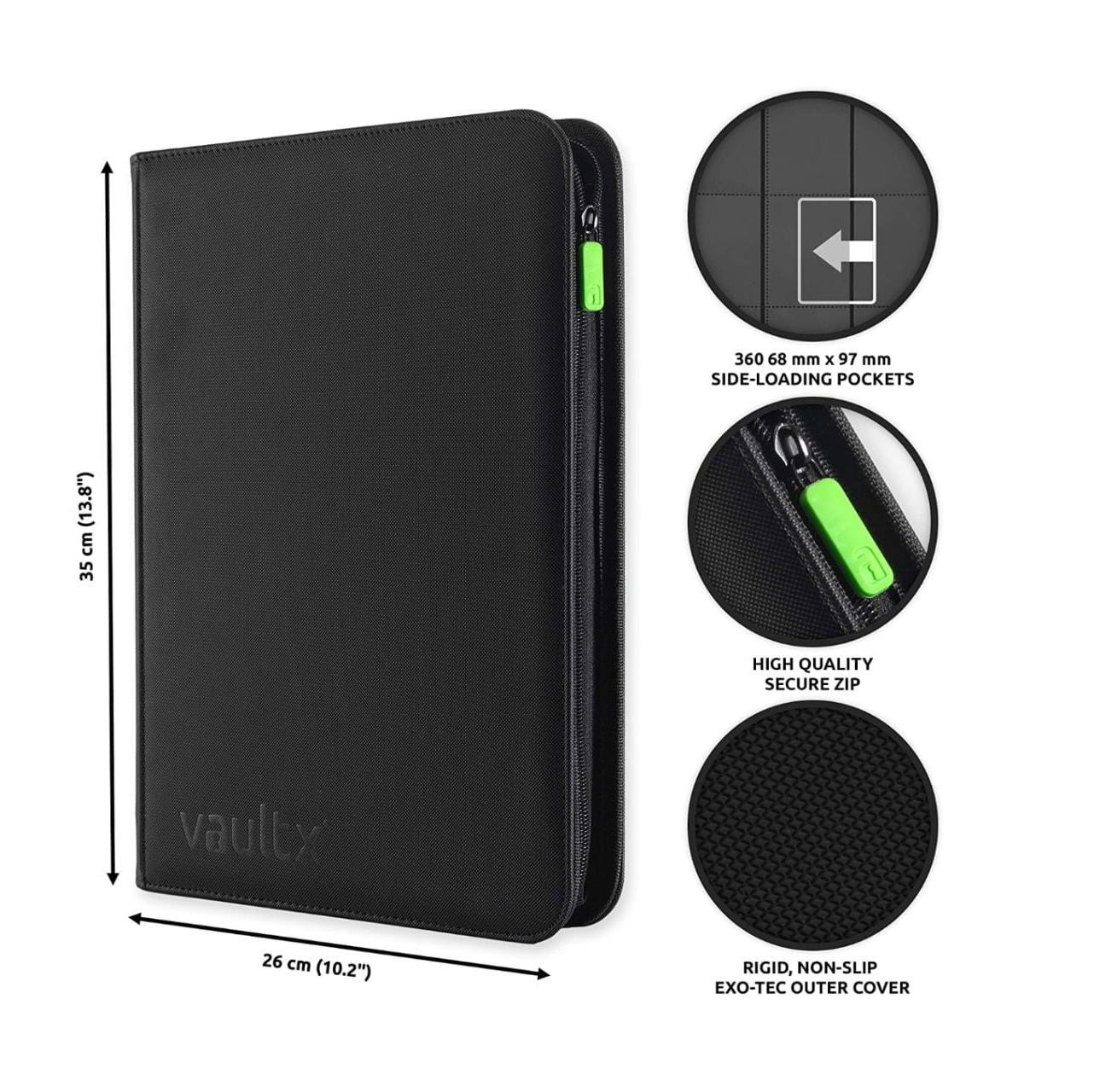 Álbum de tarjetas coleccionables para 360 cartas Vault X Premium eXo-Tec.