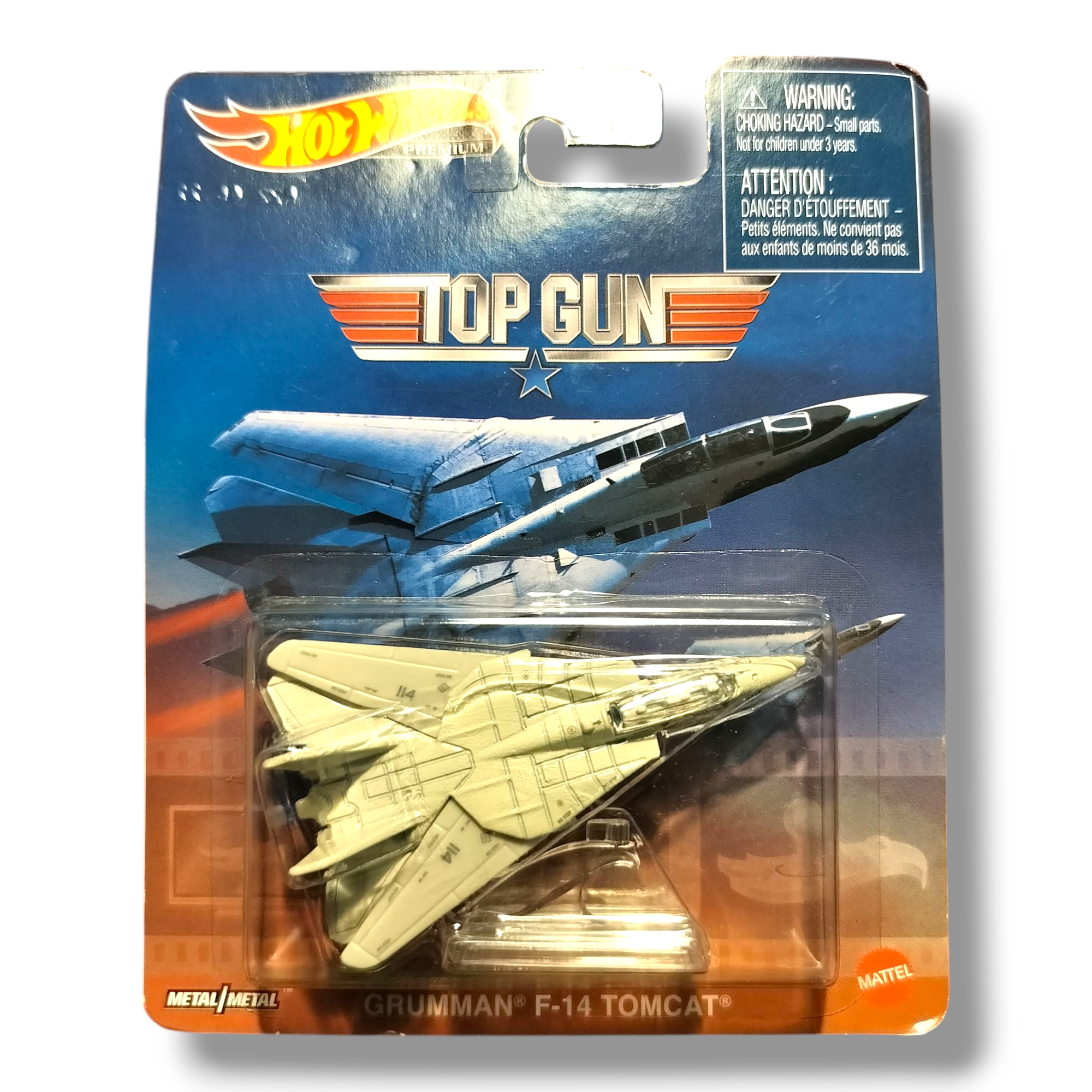 Hot Wheels Premium NAS Miramar Top Gun Movie 1986 Grumman F-14 Tomcat MOC GRL62