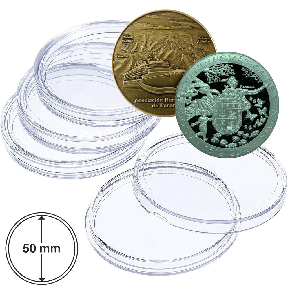 1 Cápsula para medallas de 50 mm de diámetro