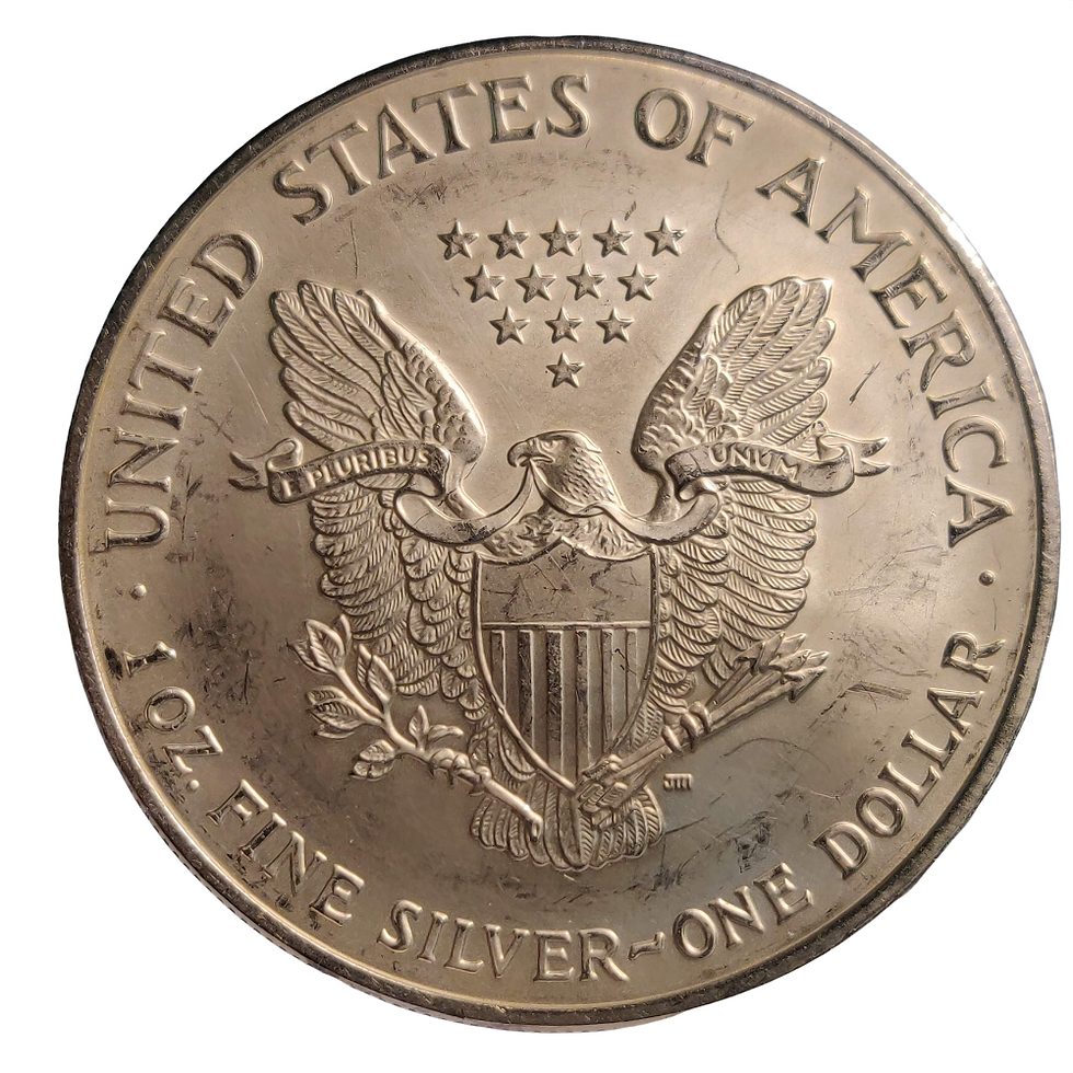 Miniatura: 1 Moneda Silver Eagle, Dólar de plata águila americana 2007 BU, tipo 1West Point