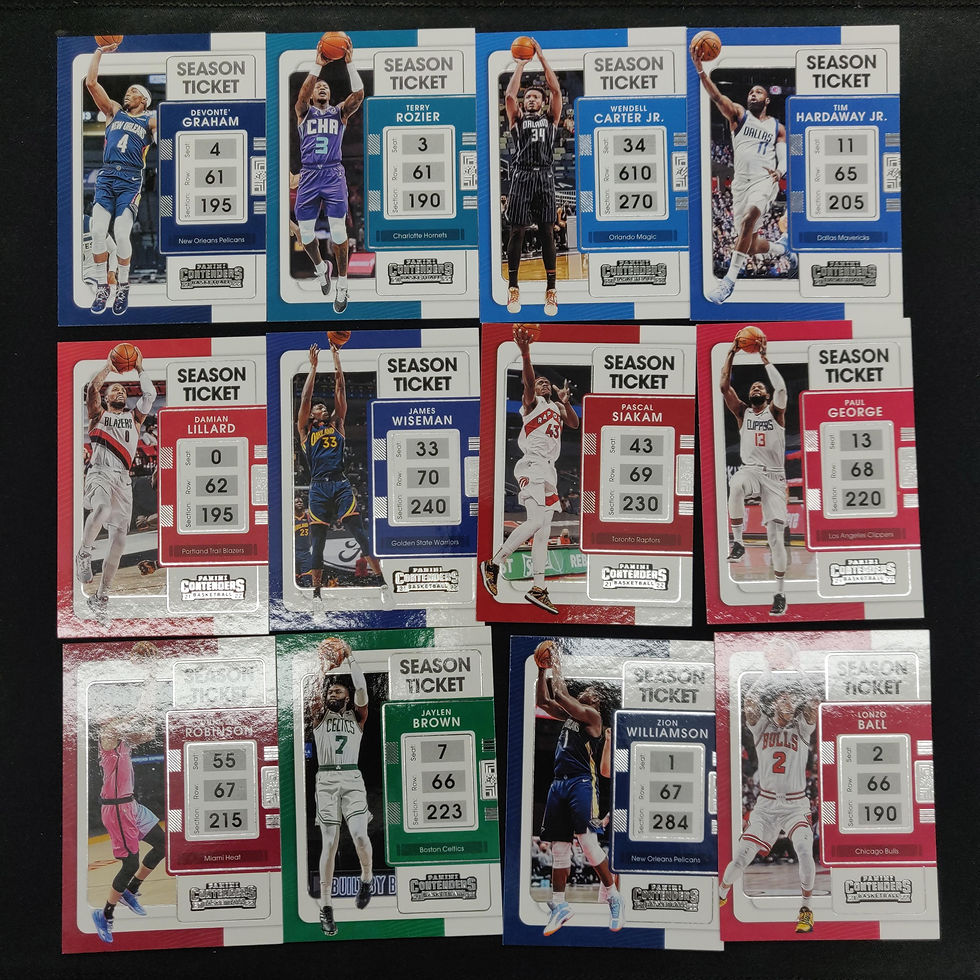 Miniatura: 100 tarjetas de la NBA, Panini Season Ticket 21-22, de la 1 a la 100