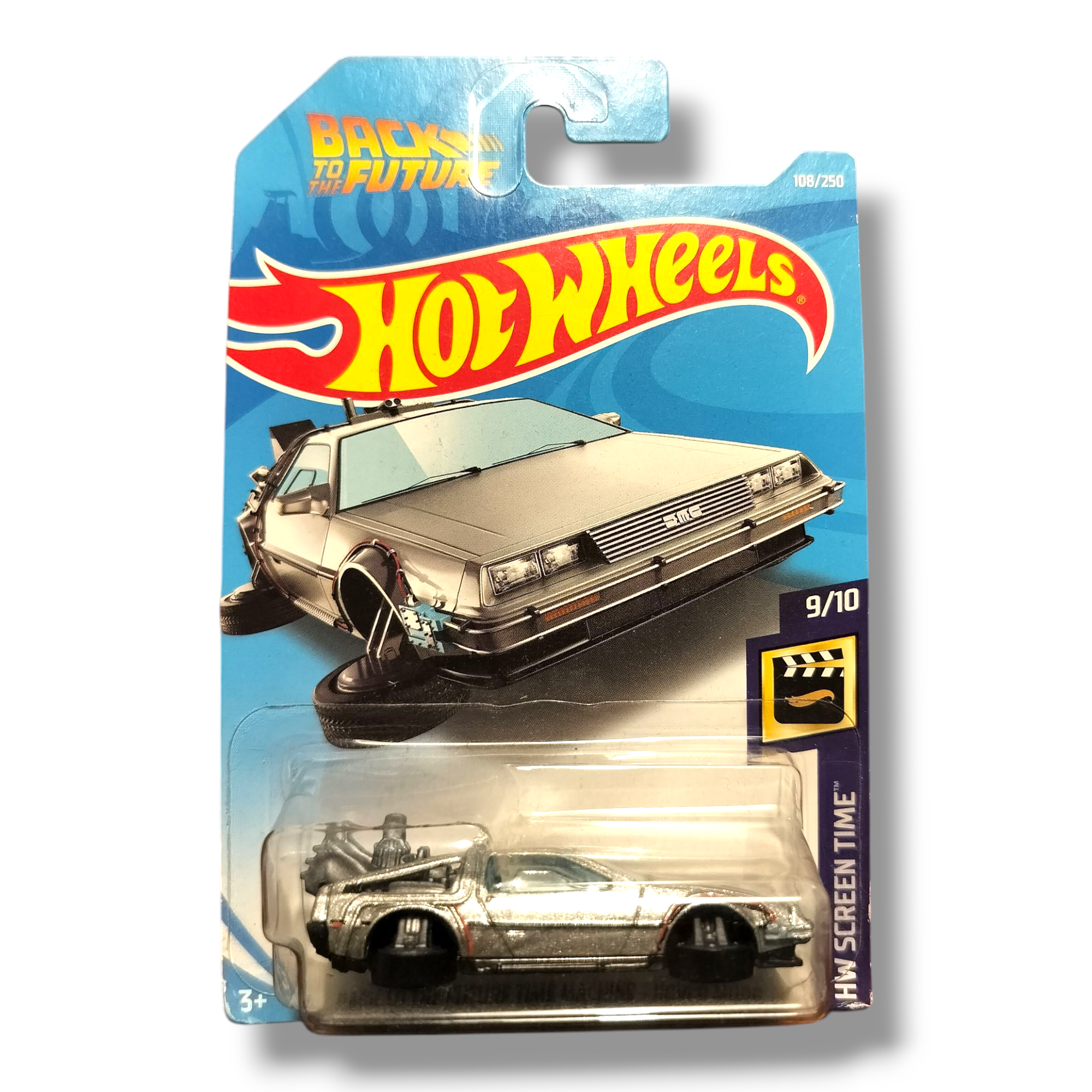 Hot Wheels, Back To The Future Time Machine Hover Mode, Delorean, 9/10, 108/250