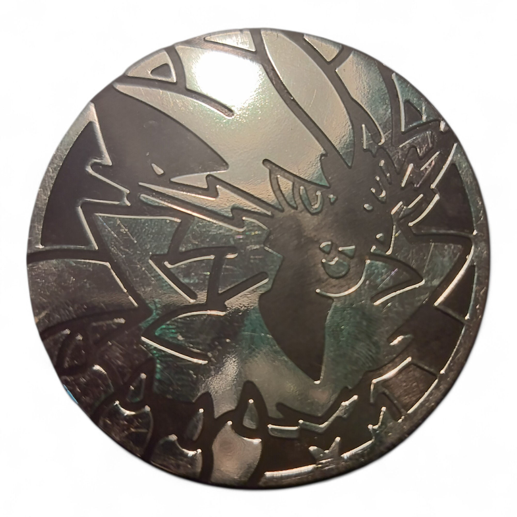 Ficha Metálica Pokémon – Xerneas (Plateada)