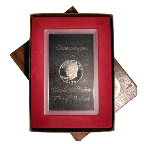 1972 -S Eisenhower Silver Dollar | 40% Silver $1 | In Cello | San - Foto 6