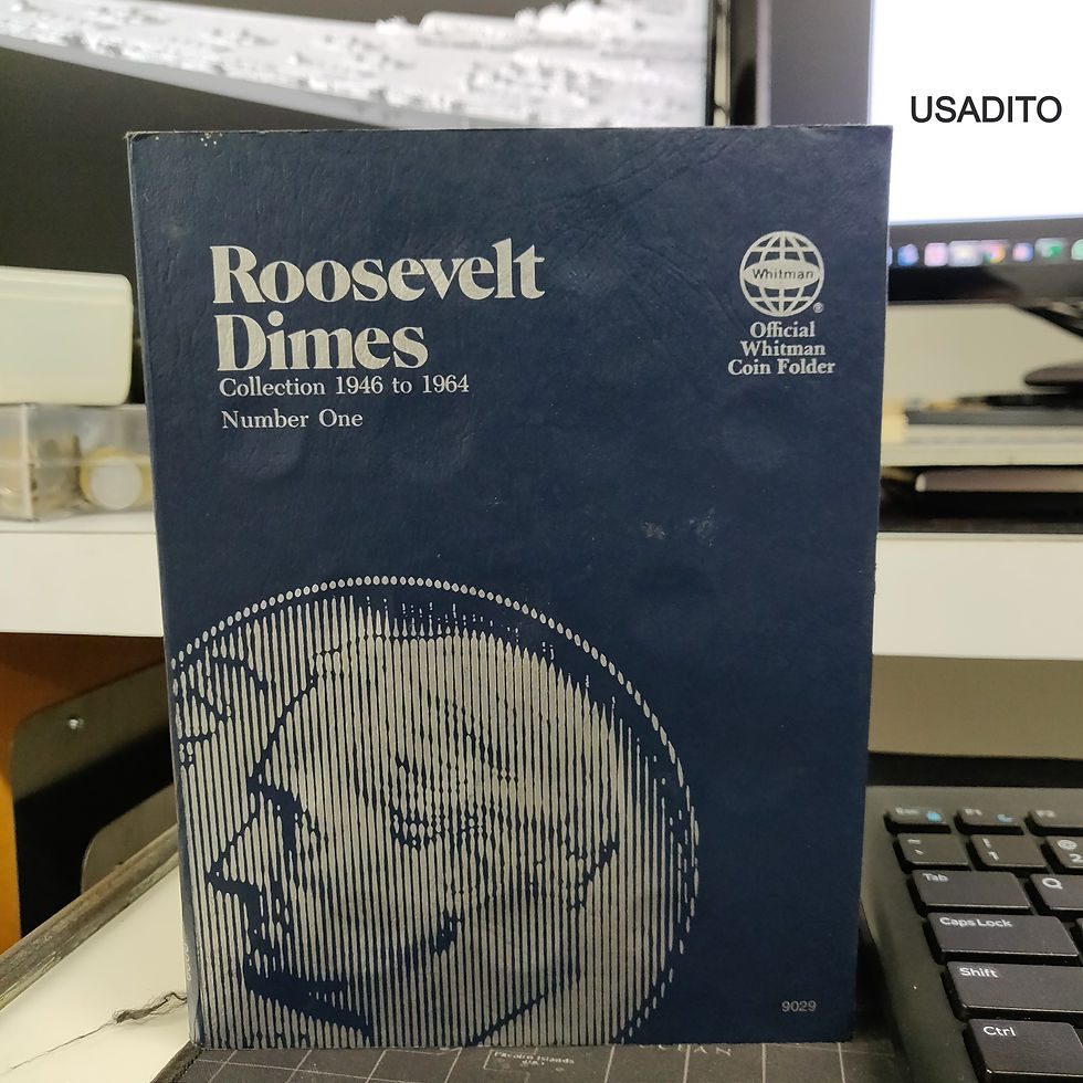 Miniatura: 1 álbum para Roosevelt Dimes 1946 - 1964, N°1, marca Whitman 9029