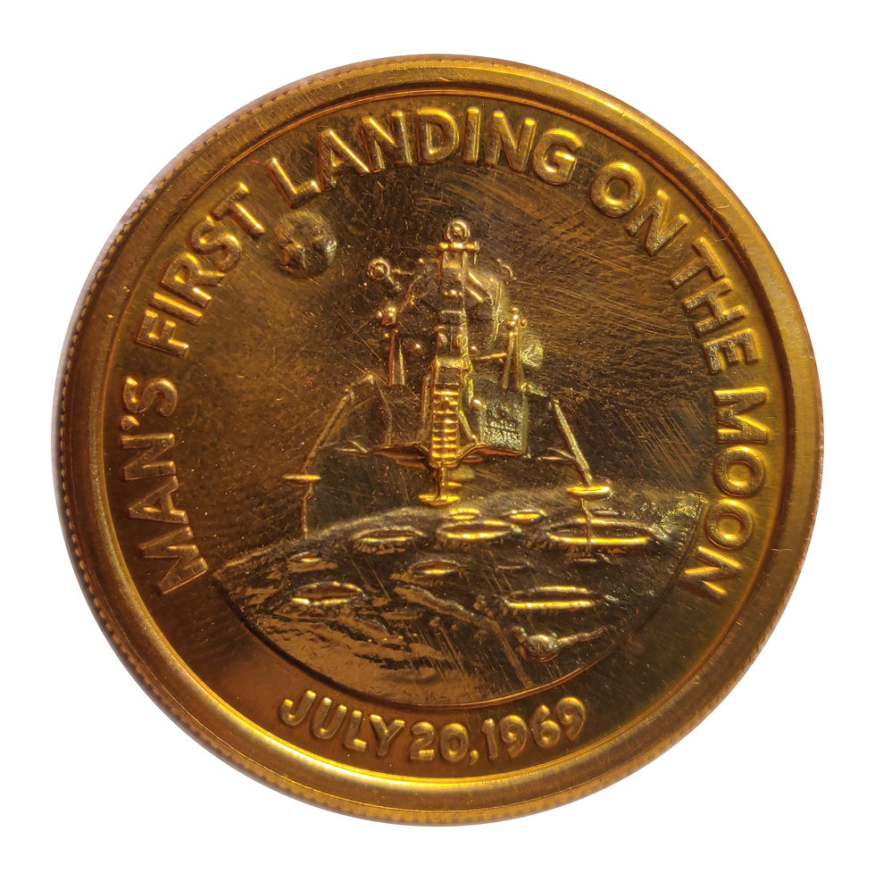 Apolo XI, medalla de bronce de la misión, Julio 20 de 1969.