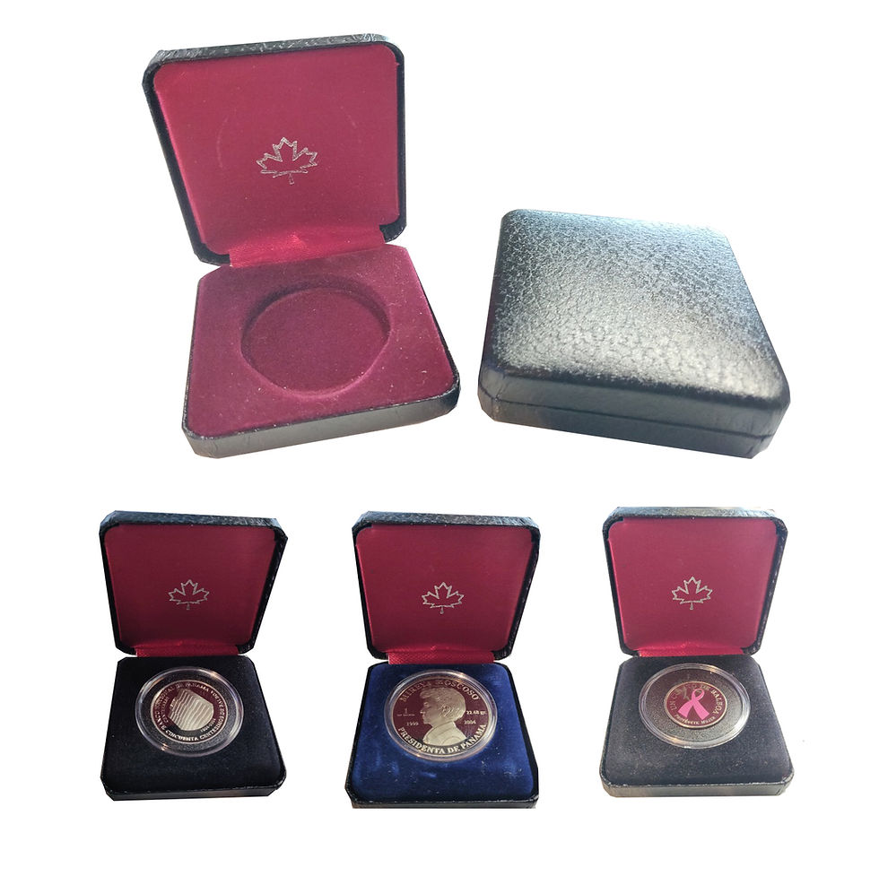 Caja de reemplazo para monedas de Panamá Hechas por la RCM