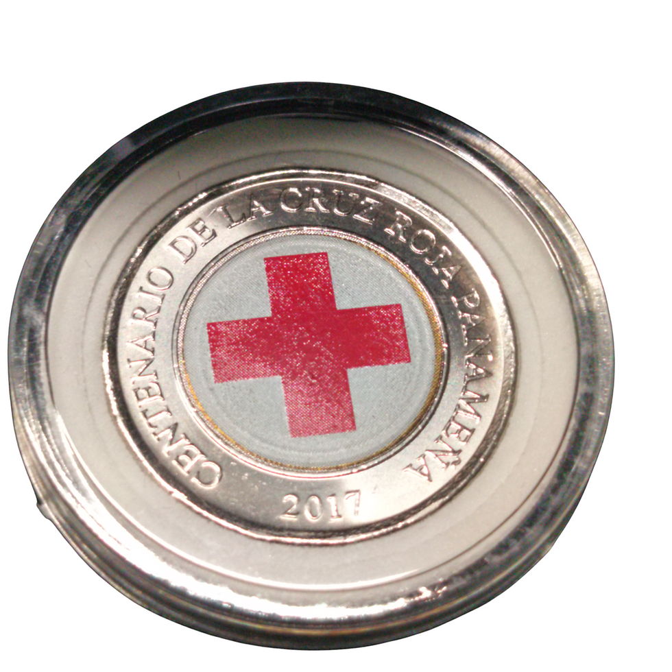 Miniatura: Moneda de 1 Balboa, conmememorativa al centenería de la Cruz Roja 1917-2017 A
