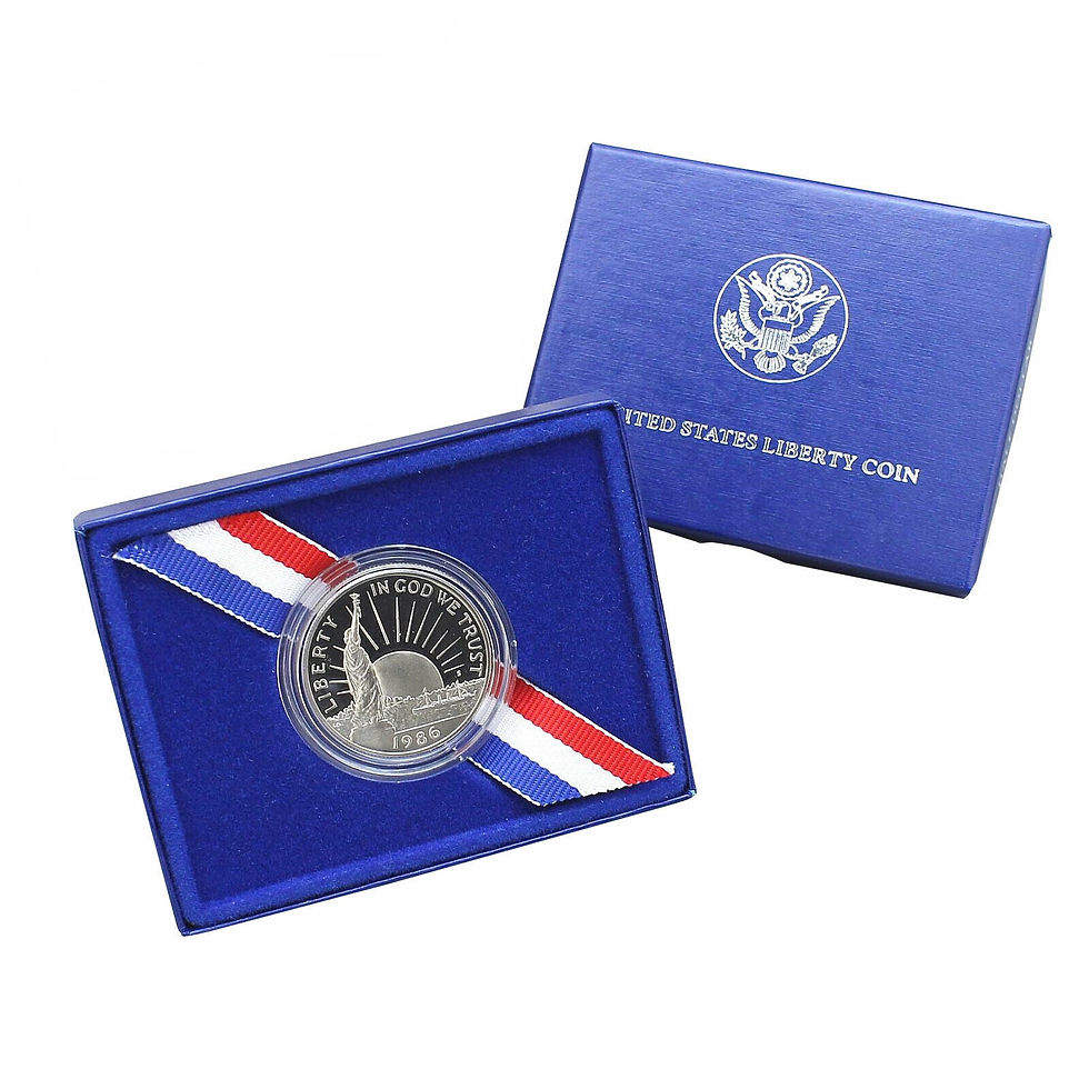 Moneda de prueba "proof" de 1986 S Estatua de la Libertad Centenario